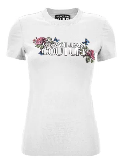Versace Jeans Couture T-shirts And Polos In White