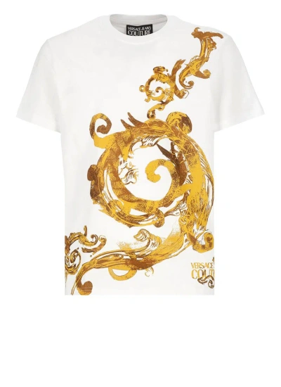 Versace Jeans Couture T-shirts And Polos In Bianco