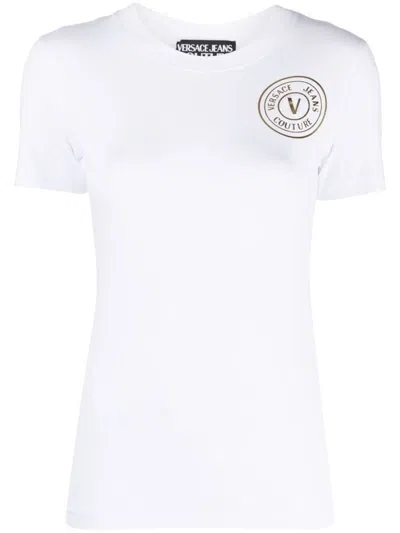 Versace Jeans Couture T-shirts And Polos In White