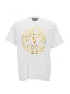 Versace Jeans Couture Logo-print Cotton T-shirt In White