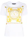 Versace Jeans Couture Woman T-shirt White Size M Cotton In White