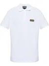 Versace Jeans Couture Logo-plaque Piqué Polo Shirt In White