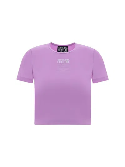 Versace Jeans Couture T-shirts In Lilac