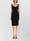 Versace Jeans Couture Tailored Knee-length Sleeveless Dress In Black
