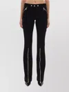Versace Jeans Couture Tailored Trousers Featuring Contrast Stitching In Black