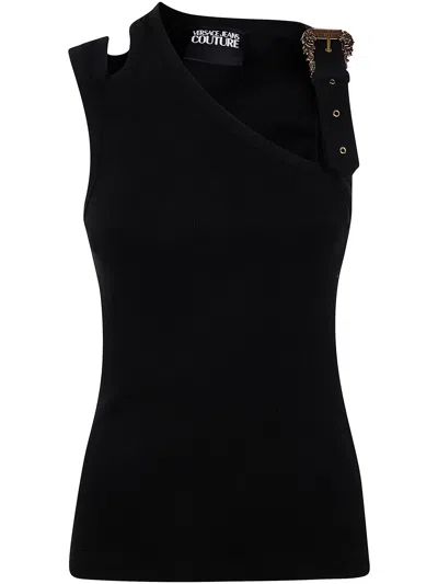 Versace Jeans Couture Tank Buckle Costina Ribana In Black  