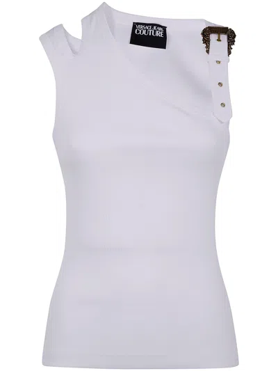 Versace Jeans Couture Tank Buckle Costina Ribana In White