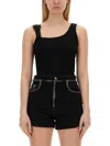 VERSACE JEANS COUTURE VERSACE JEANS COUTURE TANK TOP WITH BUCKLE