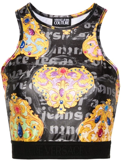 Versace Jeans Couture Tape C Top Clothing In Multicolour