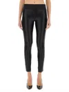 Versace Jeans Couture Slim Fit Shiny Finish Ankle Length Leggings