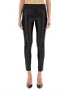 Versace Jeans Couture Slim Fit Shiny Finish Ankle Length Leggings