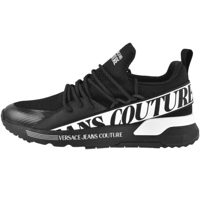Versace Jeans Couture Tape Logo Trainers Black