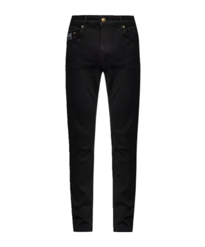Versace Jeans Couture Tapered Fit Jeans In Black