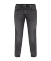 Versace Jeans Belt Loop Jeans In Gray