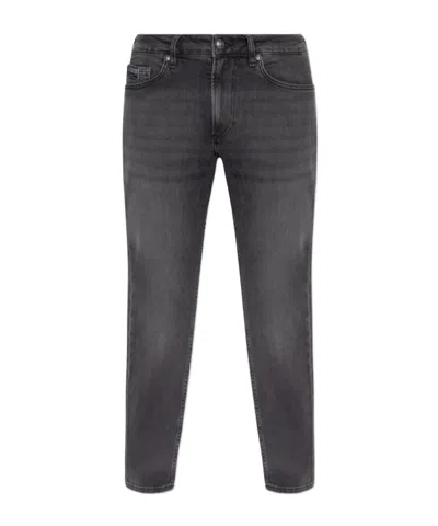 Versace Jeans Belt Loop Jeans In Gray
