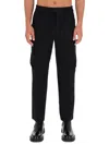 Versace Jeans Couture Drawstring-waist Cargo Trousers In Black