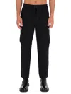 Versace Jeans Couture Drawstring-waist Cargo Trousers In Black