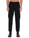 Versace Jeans Couture Drawstring-waist Cargo Trousers In Black