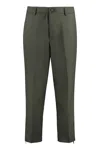 Versace Jeans Couture Technical Fabric Pants In Green