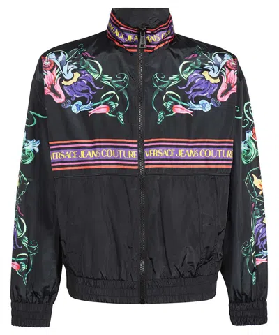 Versace Jeans Couture Techno Fabric Jacket In Black