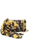 Versace Jeans Couture Thelma Chain Couture-print Shoulder Bag In Black