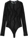 Versace Jeans Couture Top Black In Black