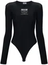 Shop Versace Jeans Couture Top In Black