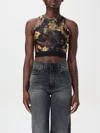 Versace Jeans Couture Top  Woman Color Black In 黑色