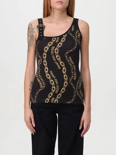 VERSACE JEANS COUTURE TOP VERSACE JEANS COUTURE WOMAN COLOR BLACK,F93320002