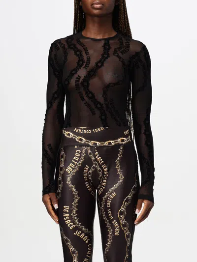 Versace Jeans Couture Top  Woman Color Black In Schwarz