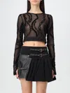 Versace Jeans Couture Top  Woman Color Black In Schwarz