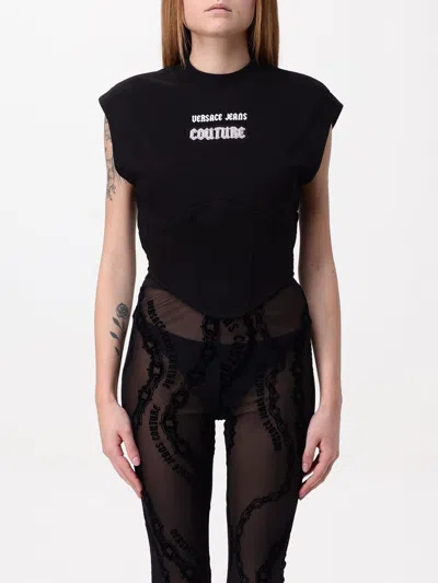 Versace Jeans Couture Top  Woman Color Black In Schwarz