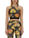 Versace Jeans Couture Top With Print In Multi
