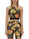Versace Jeans Couture Top With Print In Multi