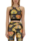 Versace Jeans Couture Top With Print In Multi