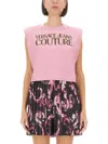 Versace Jeans Couture Graphic Print Pleated Mini Skirt
