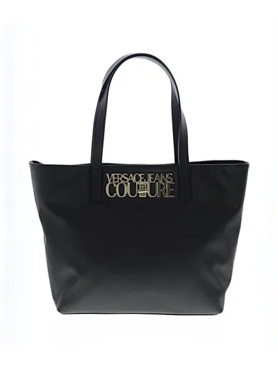 Pre-owned Versace Jeans Couture Tote Bag In Black