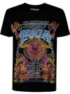 Versace Jeans Couture Fitted T-shirt With Graphic Print And Classic Silhouette In Black