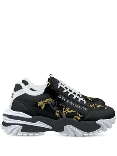 Versace Jeans Couture Trail Trek Sneakers In 黑色