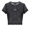 Versace Jeans Couture Net T-shirted In Black