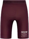 Versace Jeans Couture Logo-print Cycling Shorts In Purple