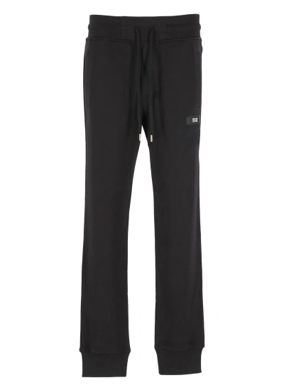 Versace Jeans Couture Trousers With Logo In Black