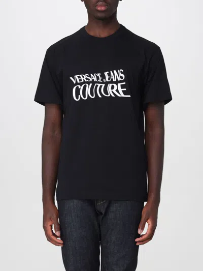 Versace Jeans Couture T-shirt With Logo In Black