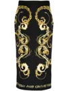 Versace Jeans Couture Watercolor Couture-print Midi Skirt