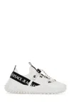 Versace Jeans Couture Two-tone Fabric Sneakers In White