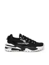 Versace Jeans Couture Two-tone Sneakers With Logo In Black