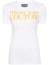 Versace Jeans Couture Upside Down-logo Cotton T-shirt In White