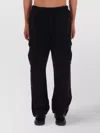 Versace Jeans Couture Utility Jogger Trousers Cargo Pockets In Black