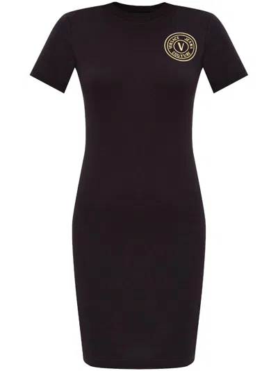 VERSACE JEANS COUTURE V-EMBLEM DRESS