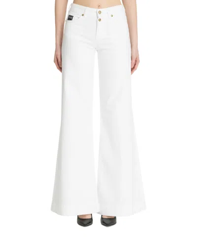 Versace Jeans Couture V-emblem Jeans In White